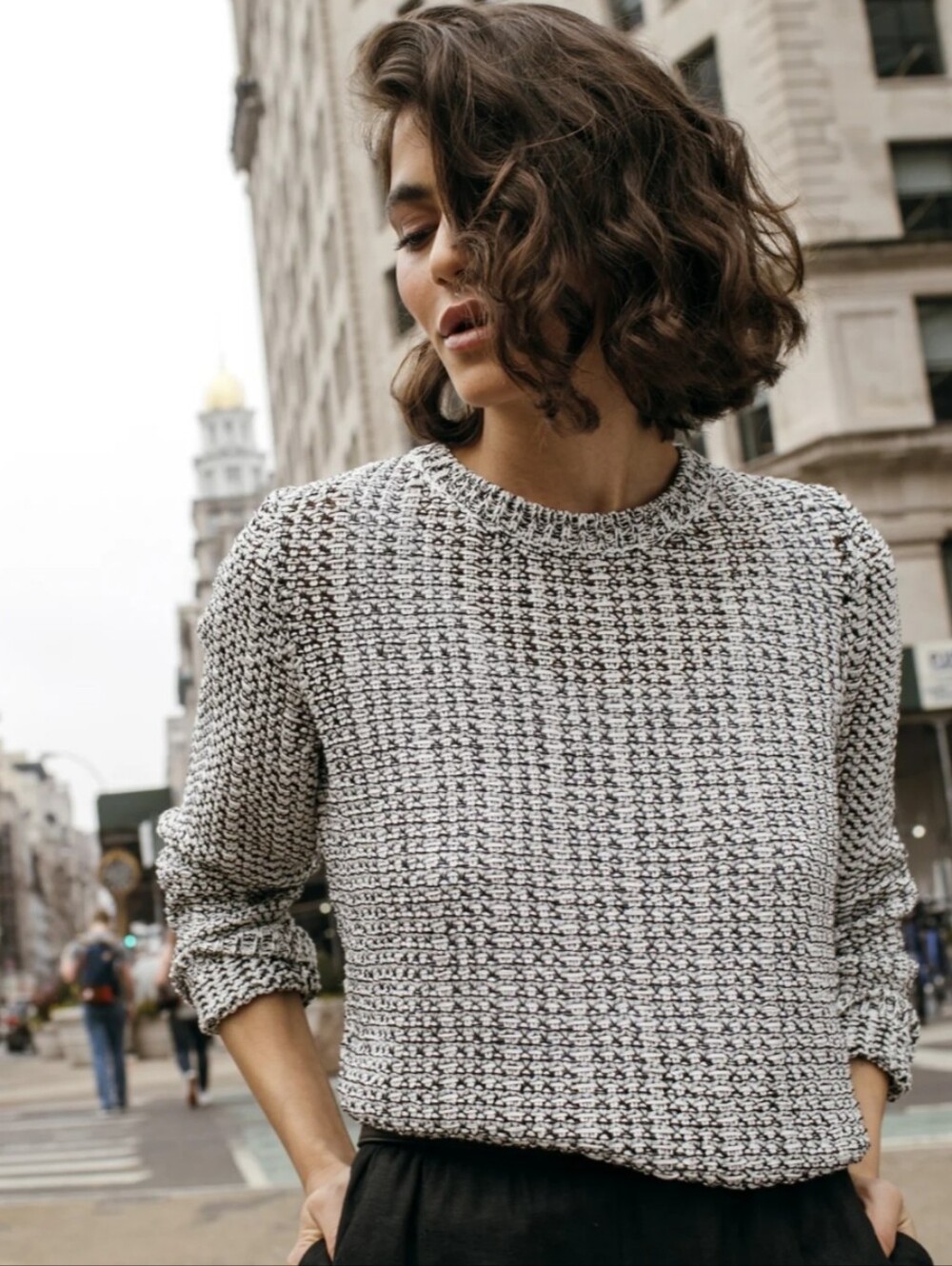 Eileen Fisher Organic Cotton Linen Open Weave Pullover Sweater Small - Picture 1 of 9